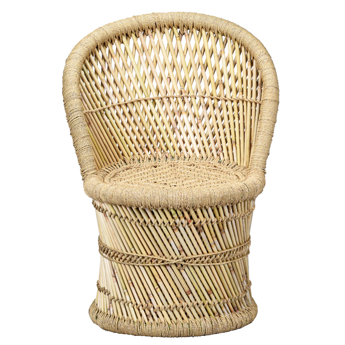 Krzesło ogrodowe w stylu boho, fotel bal box