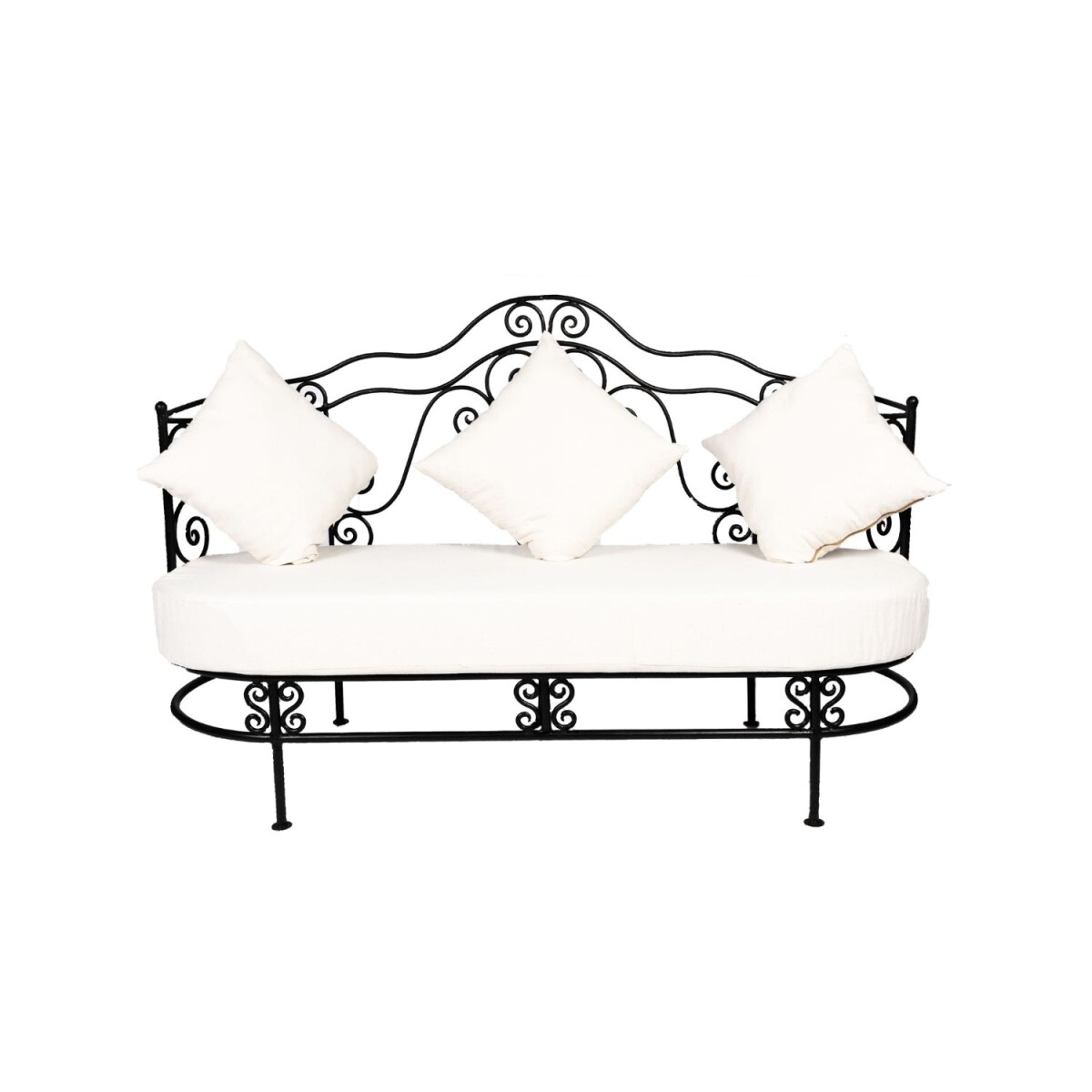 Żelazna sofa ogrodowa Andalous B120 cm | box