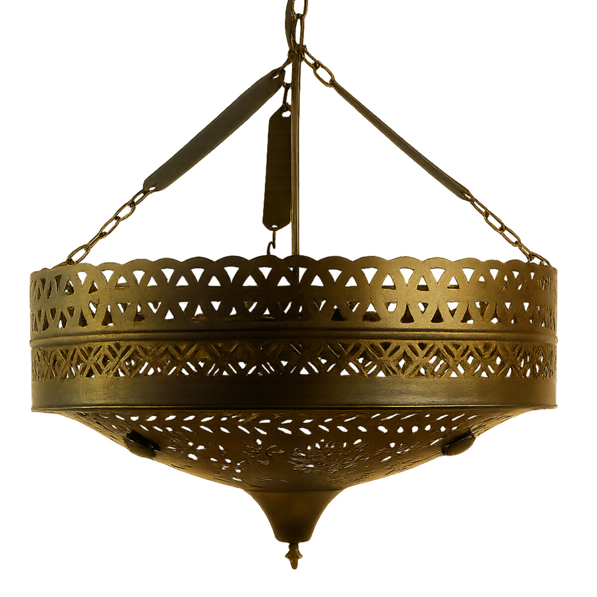 Lampa wisząca Ashya w kolorze brązowym,  box