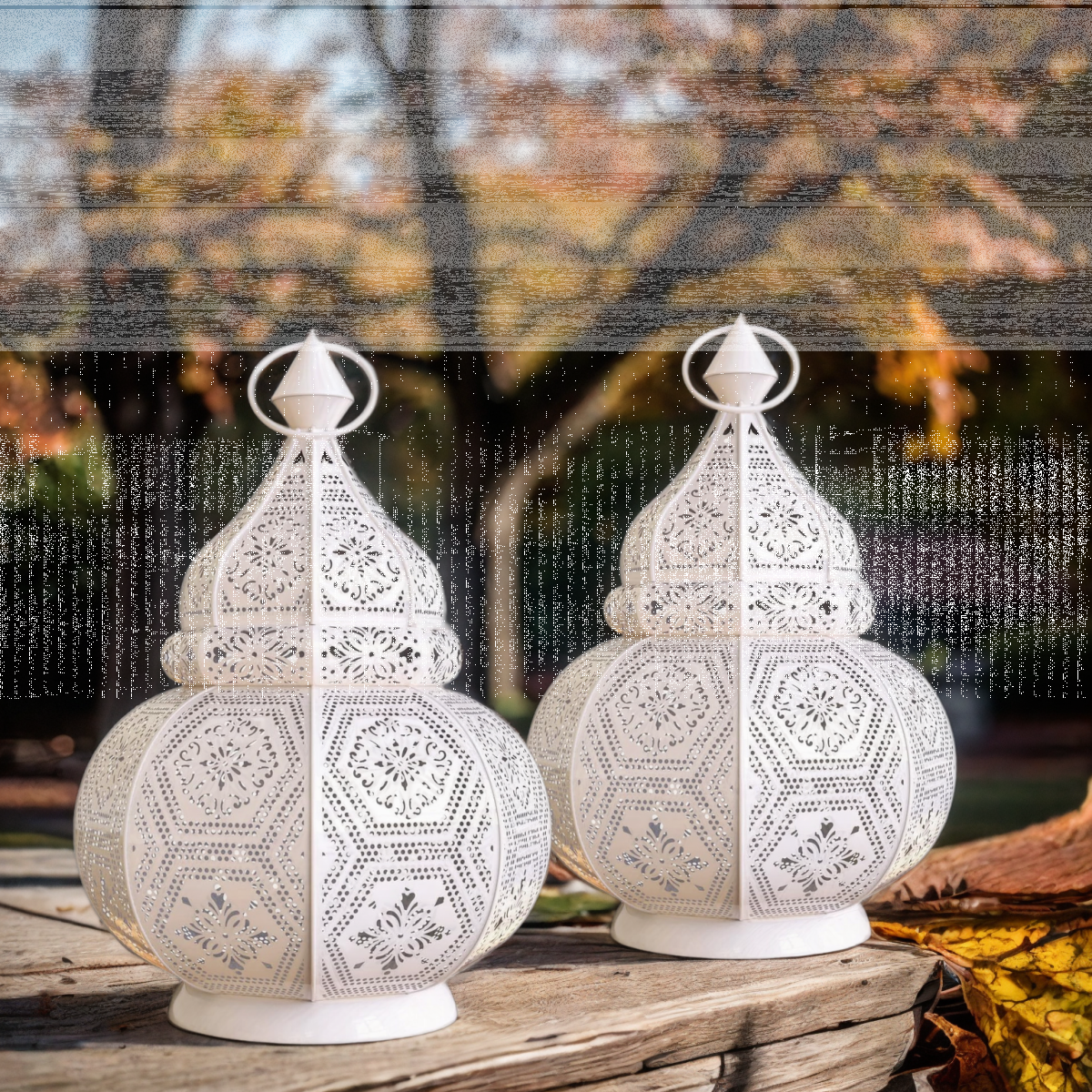 Zestaw 2 sztuk orientalnych lampion&oacu box