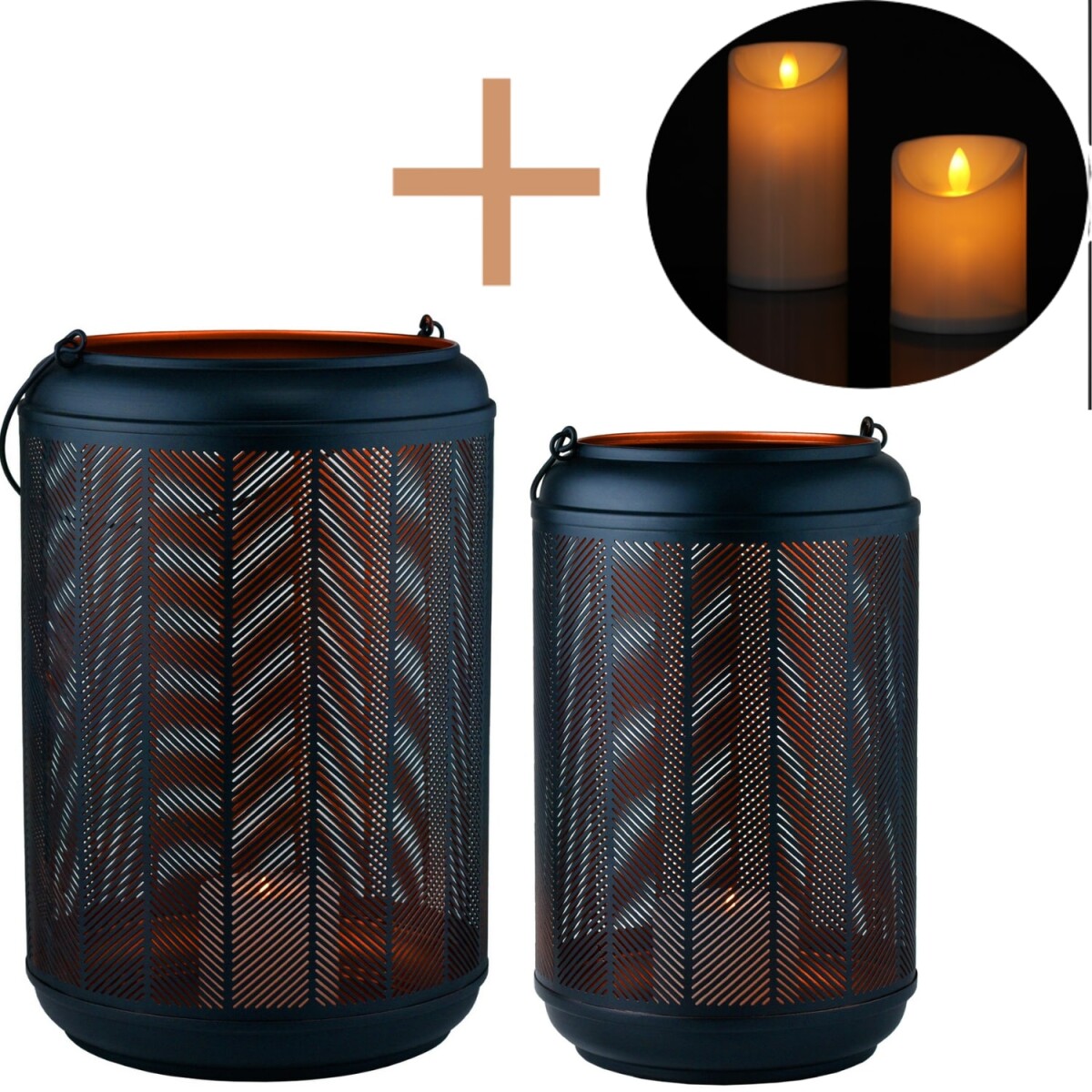 Zestaw 2 sztuk nowoczesnych lampek LED n box