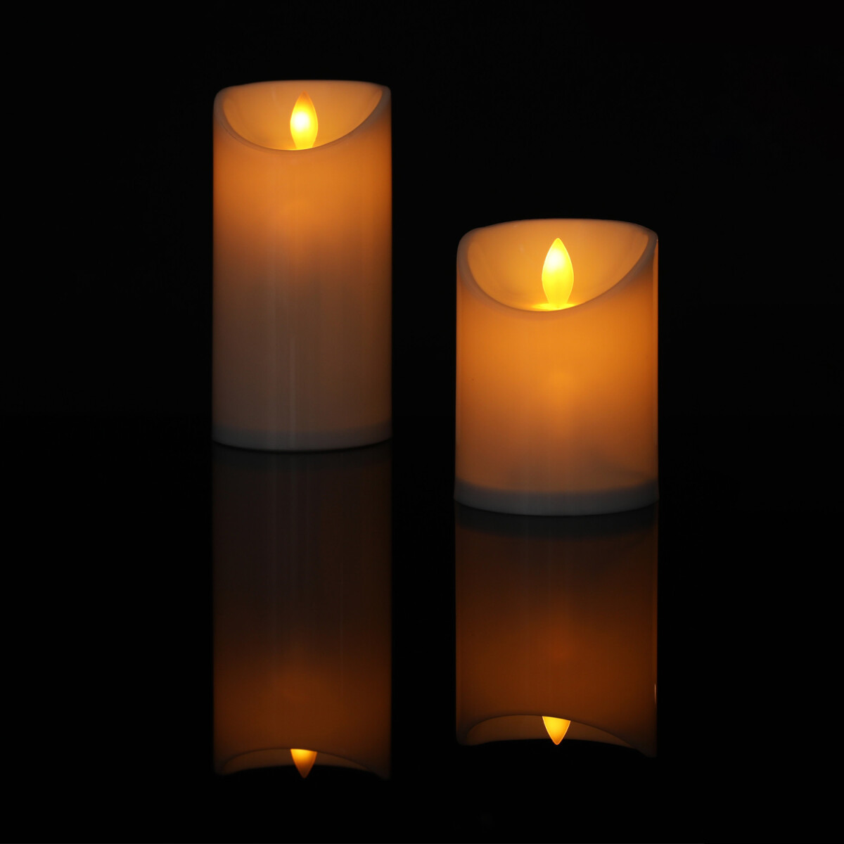 Zestaw 2 świec LED w stylu vintage z pra box