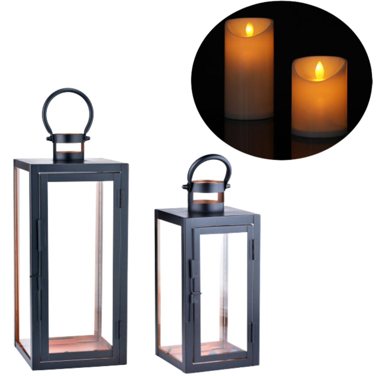Zestaw 2 sztuk nowoczesnych lamp ogrodow box