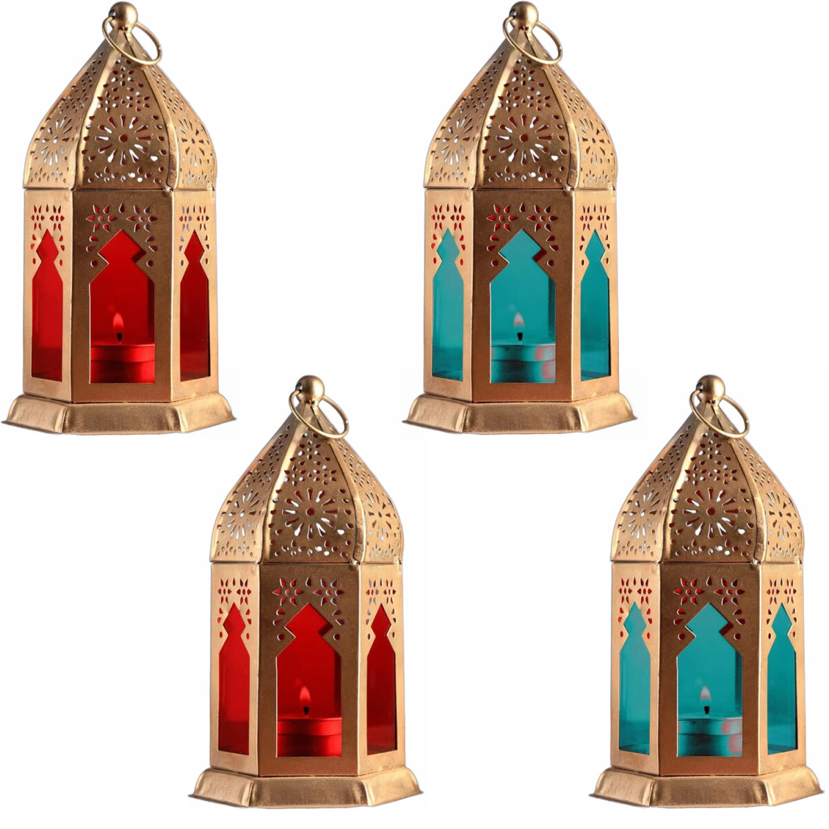 Zestaw 4 sztuk orientalnych lampion&oacu box