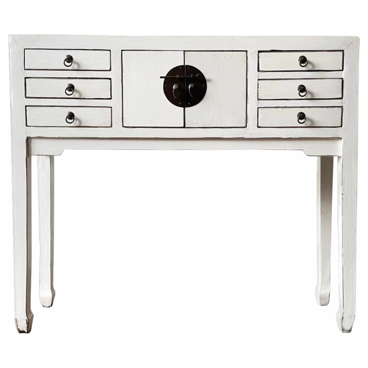 Komoda w stylu vintage Adeline, biała, 100 cm
