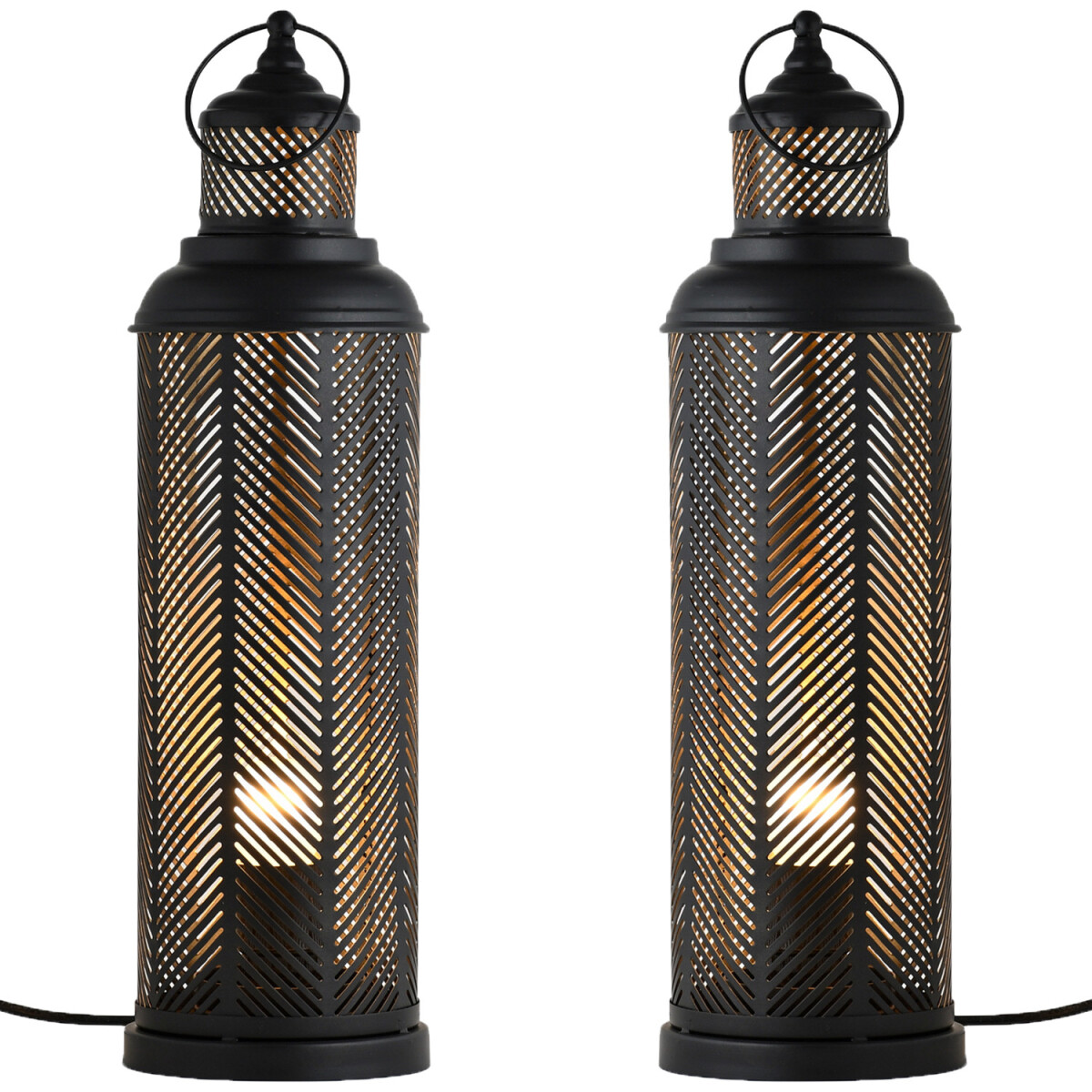 Zestaw 2 sztuk skandynawskich lamp dekor box