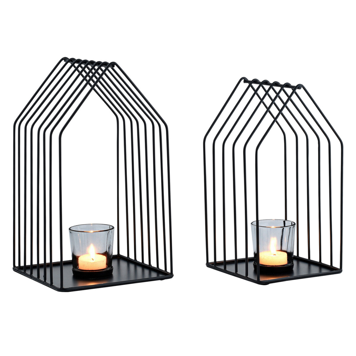 Zestaw 2 sztuk skandynawskich świeczników na tealight