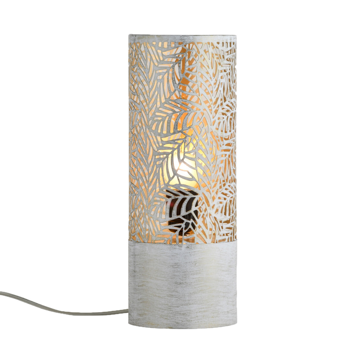 Lampa stołowa w stylu boho, lampka nocna box