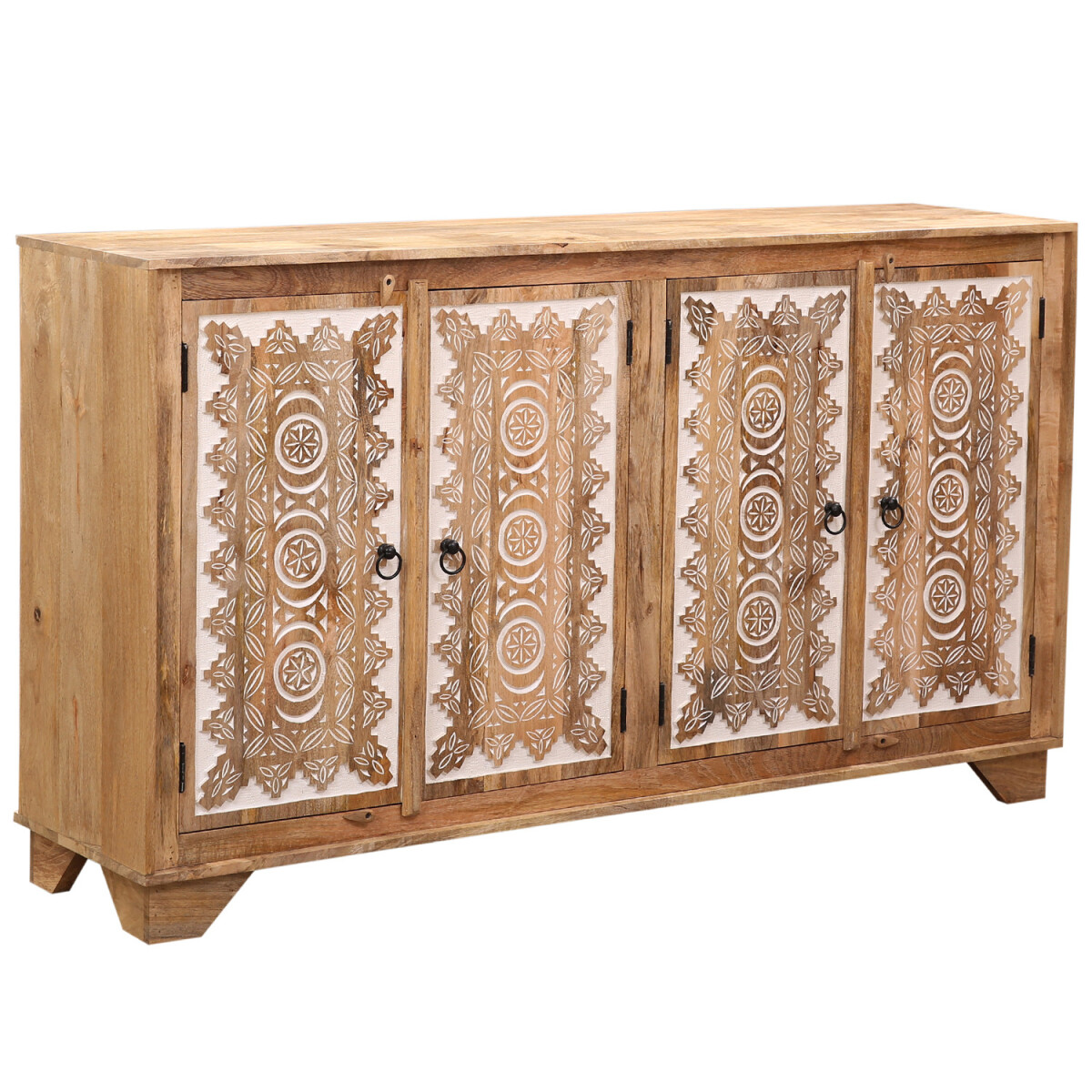 Komoda w stylu boho do salonu, drewniana box