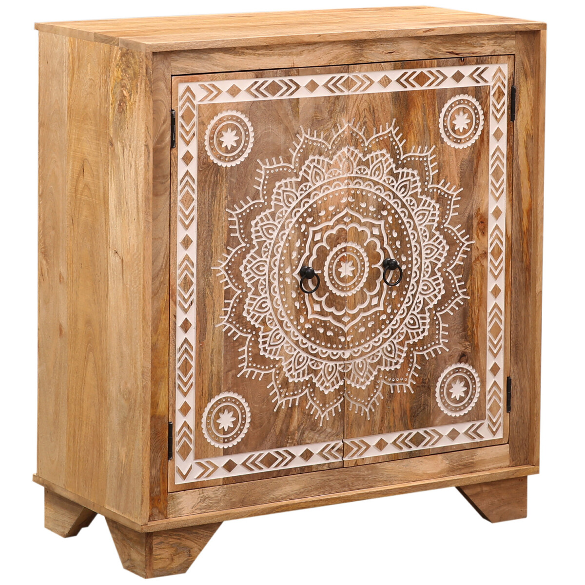 Komoda w stylu boho do salonu, drewniana box
