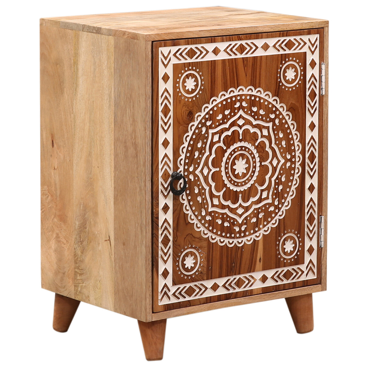 Meble w stylu boho: stolik nocny, stolik box