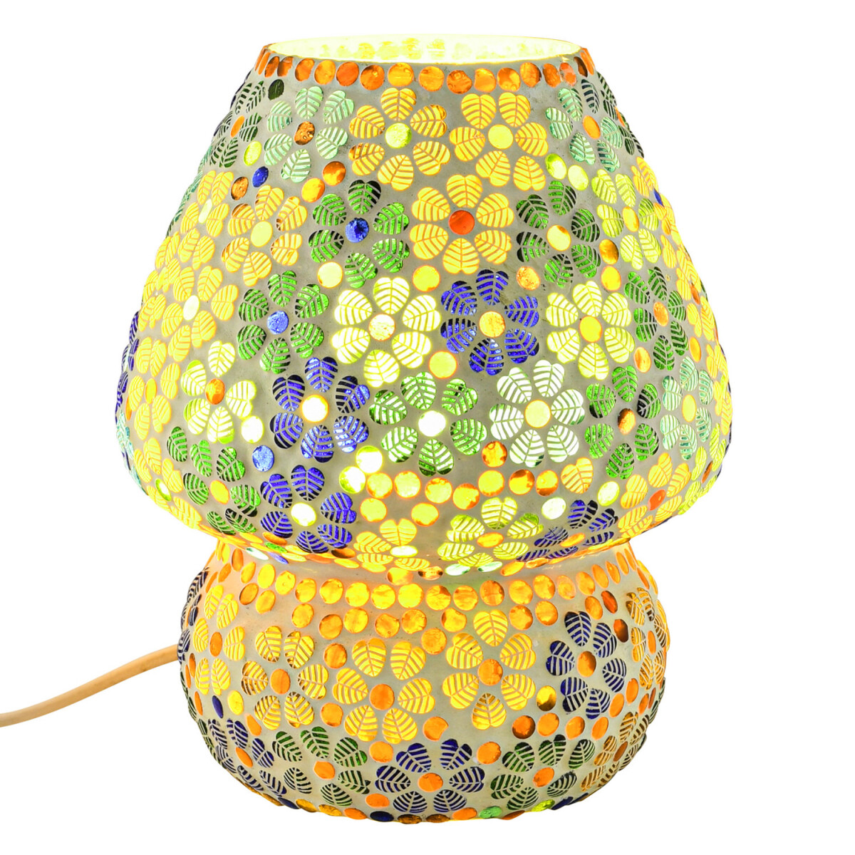 Lampa stołowa w stylu boho, lampka nocna box