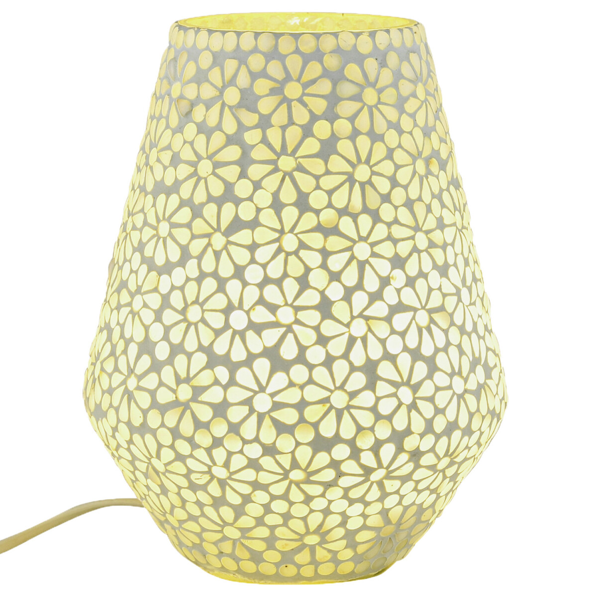 Lampa stołowa w stylu boho, lampka nocna box