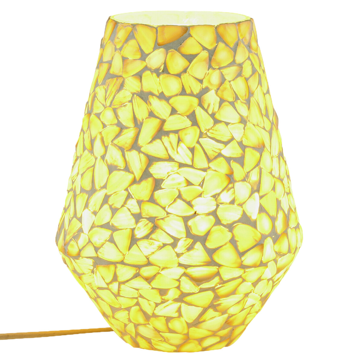 Lampa stołowa w stylu boho, lampka nocna box