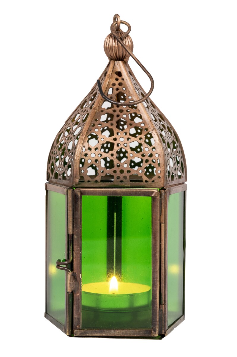 Lampa orientalna Meena – zielona box