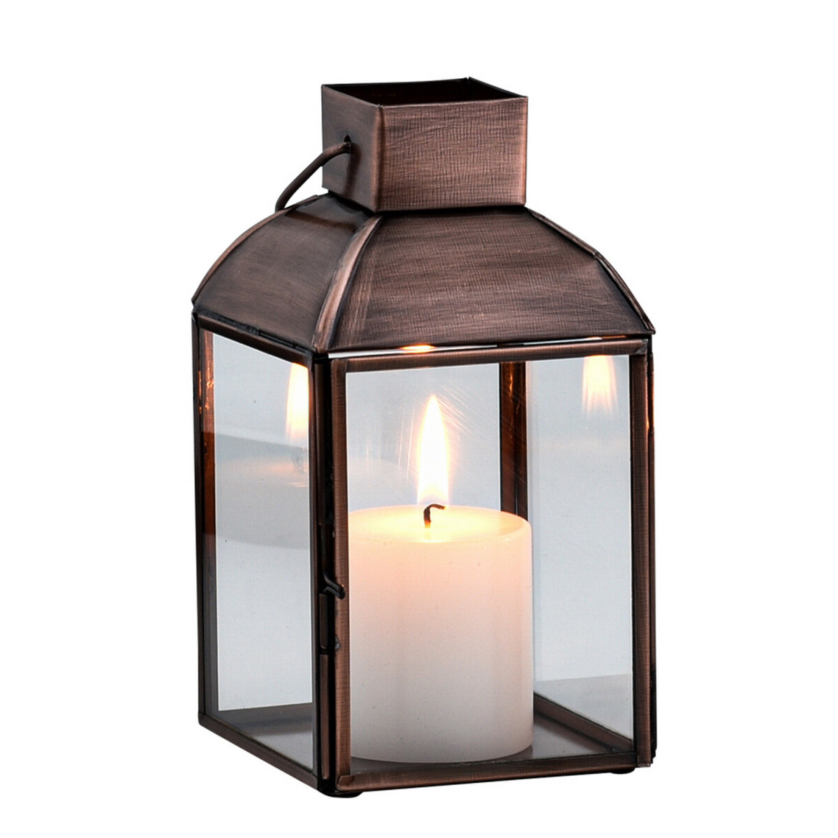 Lampion dekoracyjny w stylu vintage, świecznik na podgrzewac