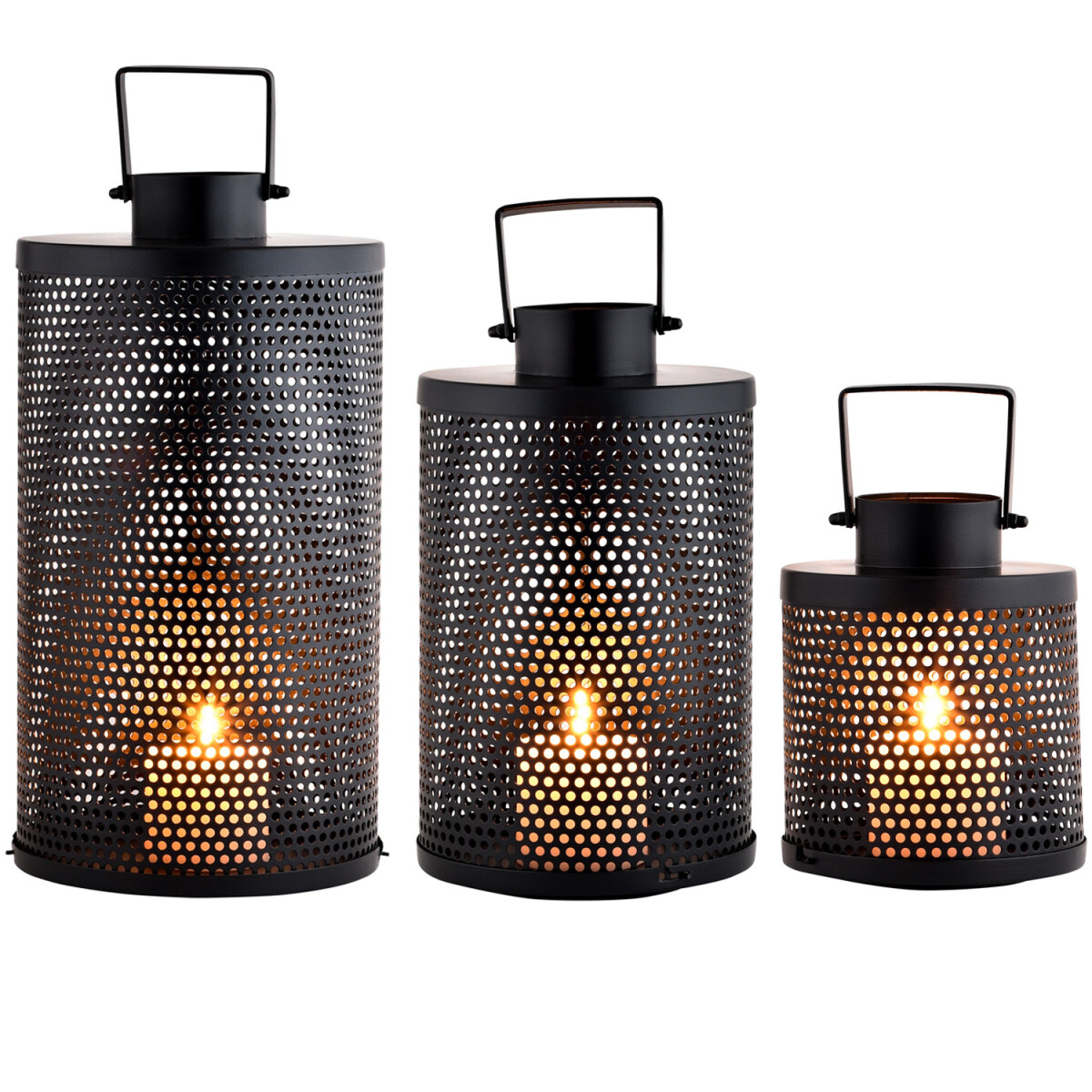 Zestaw 3 sztuk skandynawskich lampion&oa box