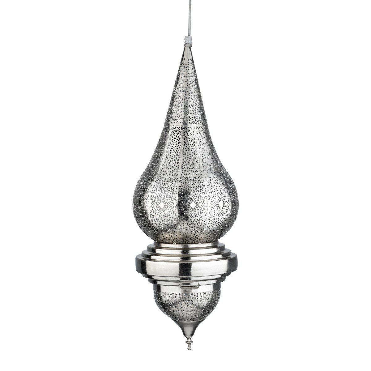 Lampa wisząca Orient Inanna, srebrna, 66 box