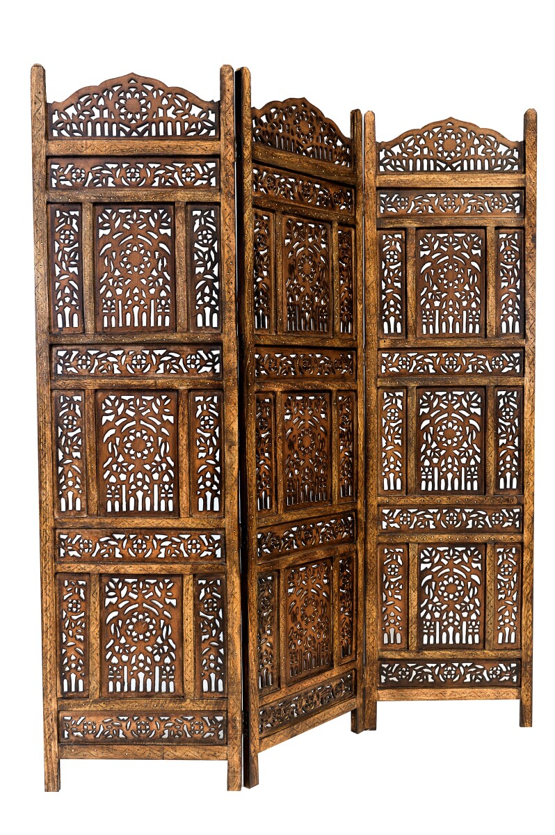 Drewniany parawan z Indii marki Abhinava box