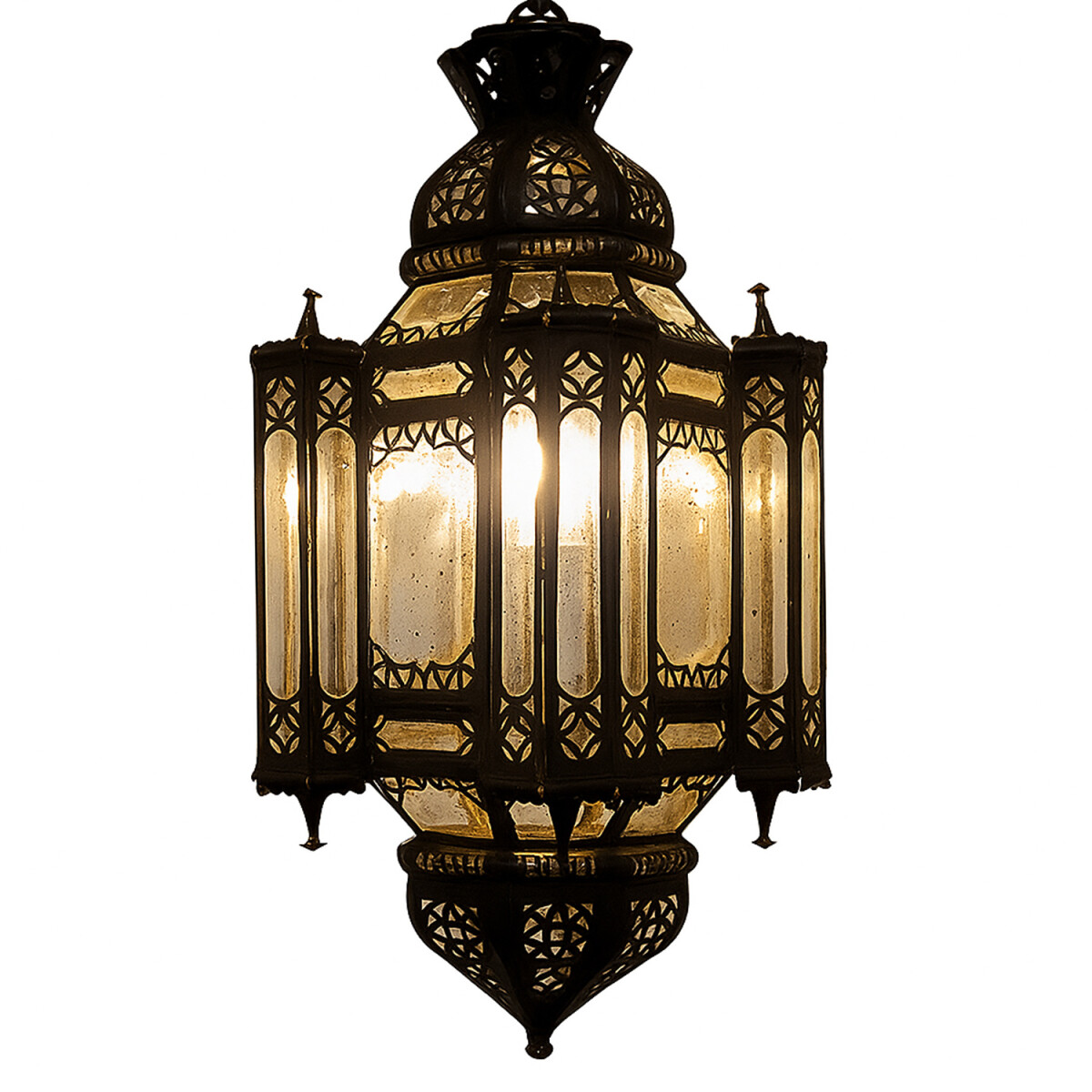 Lampa sufitowa La Noche ze szkła i metal box