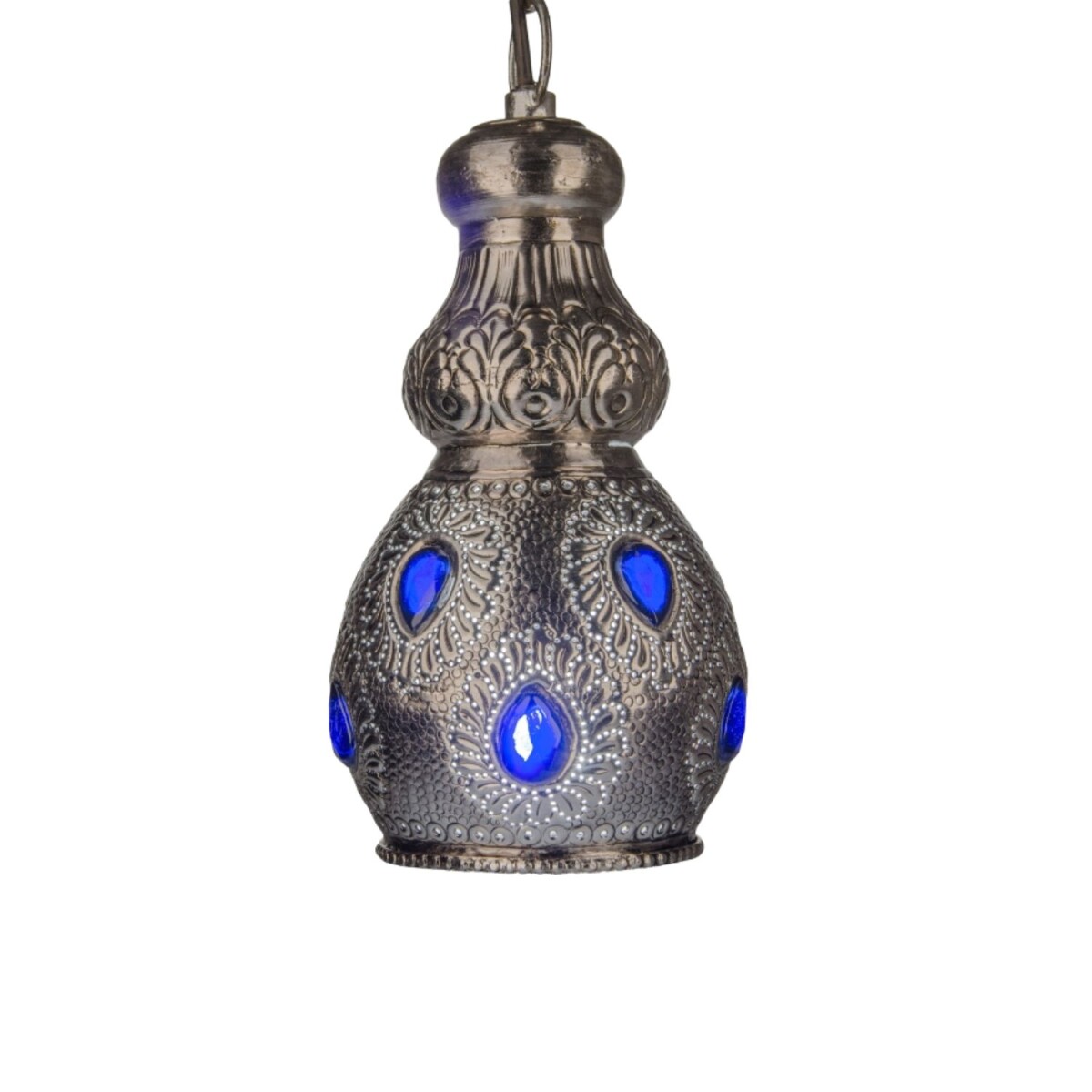 Lampa stołowa Aissata 27 cm | Marokańska lampa metalowa w ko