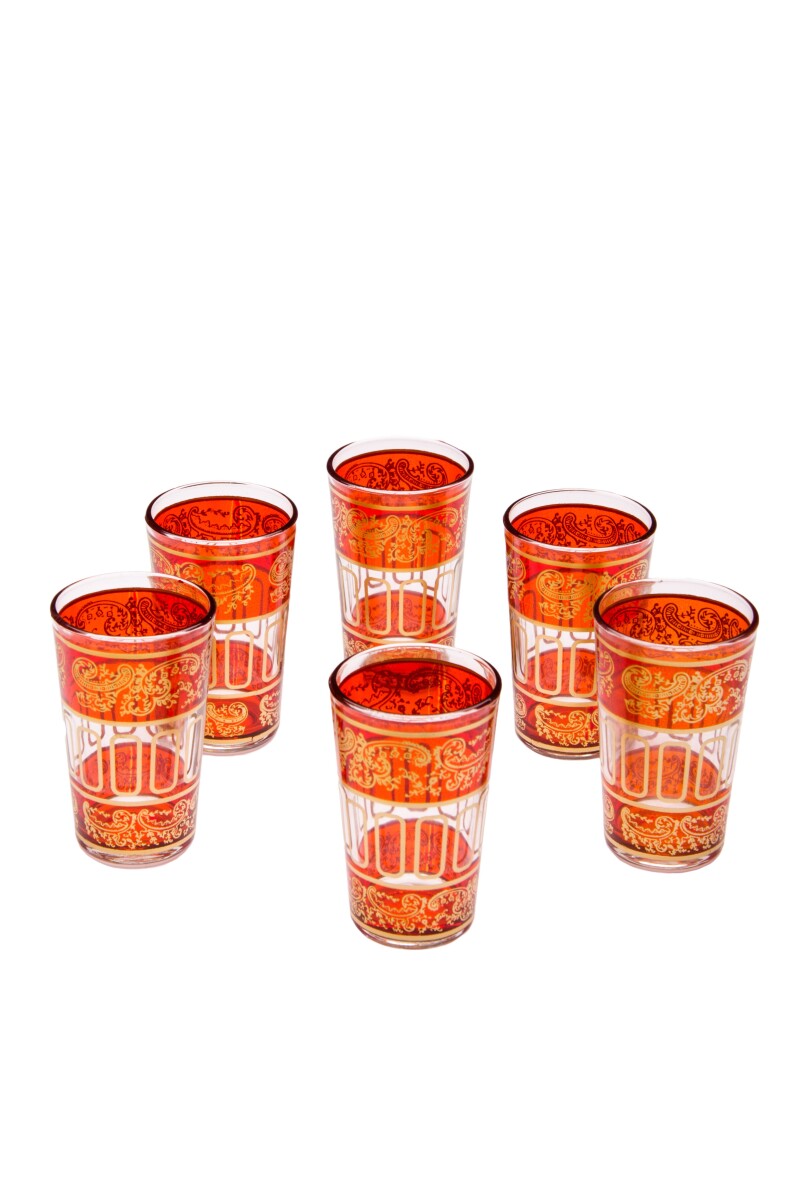 6 szklanek do herbaty w stylu orientalny box