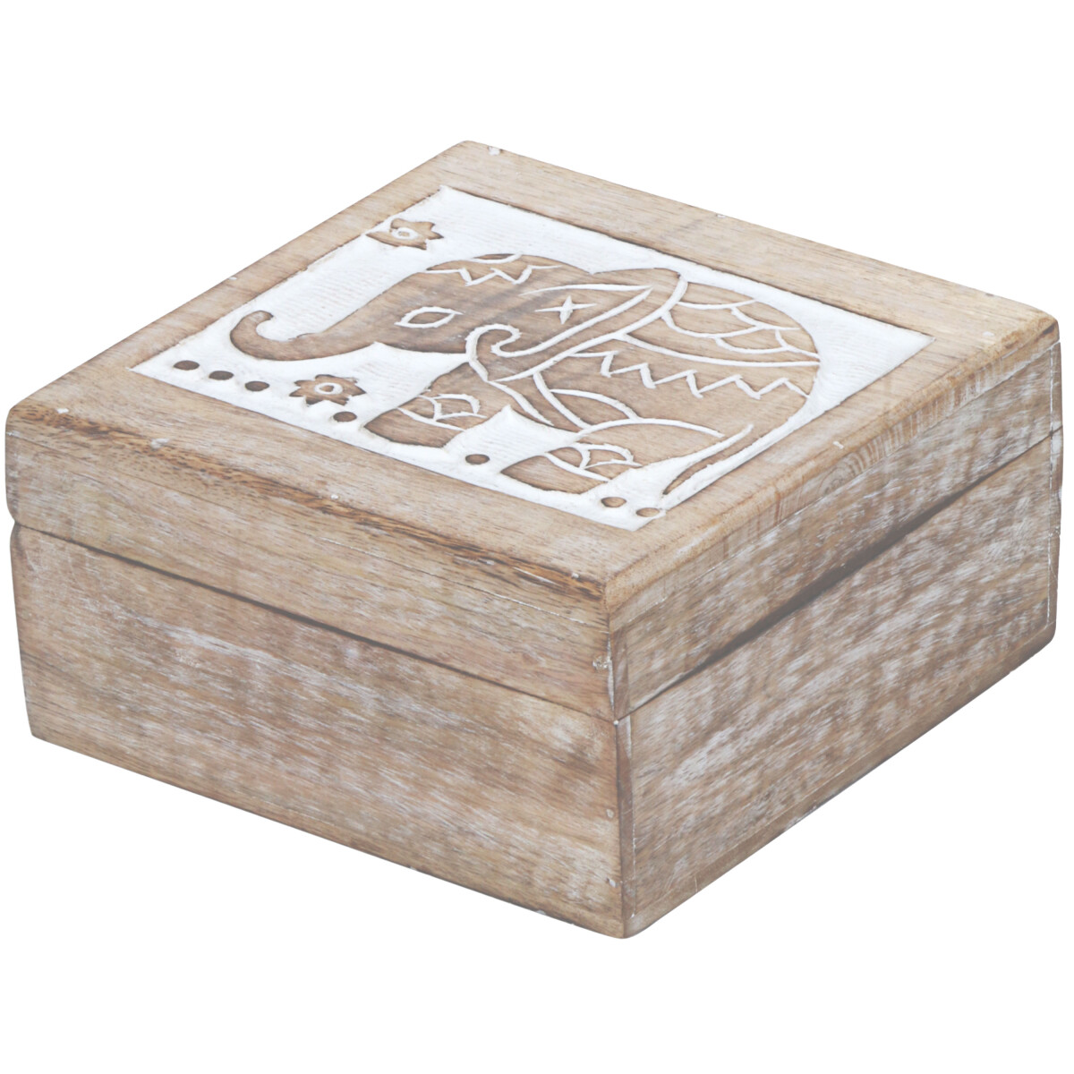 Orientalne drewniane pudełko do przechow box