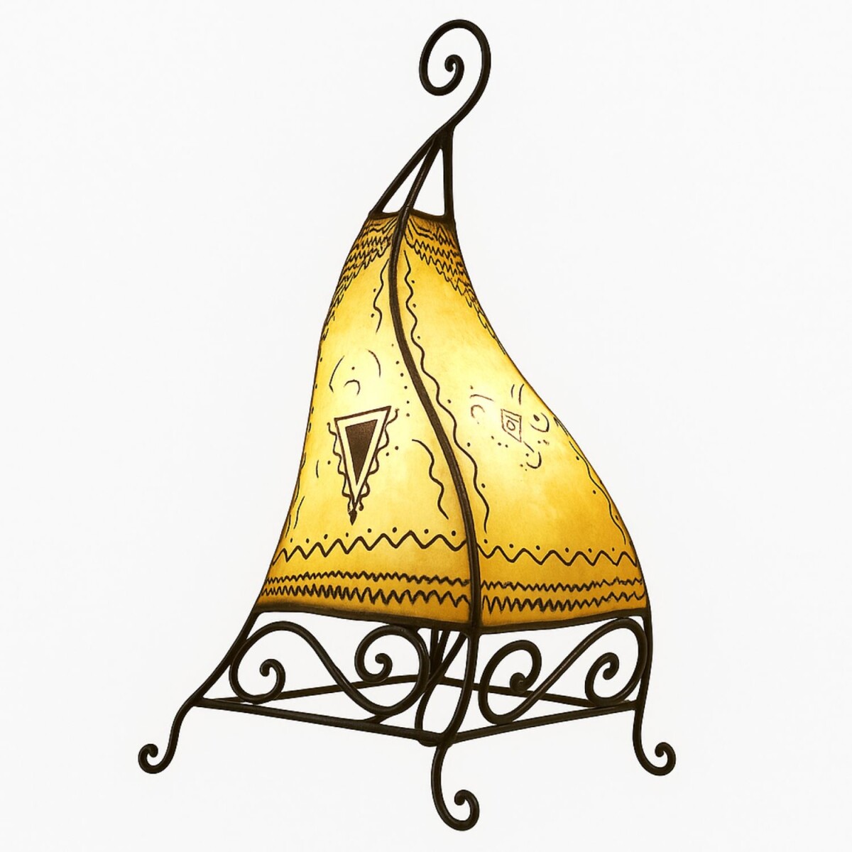 Lampa stołowa Marrakesz Natur 50 cm, wyk box
