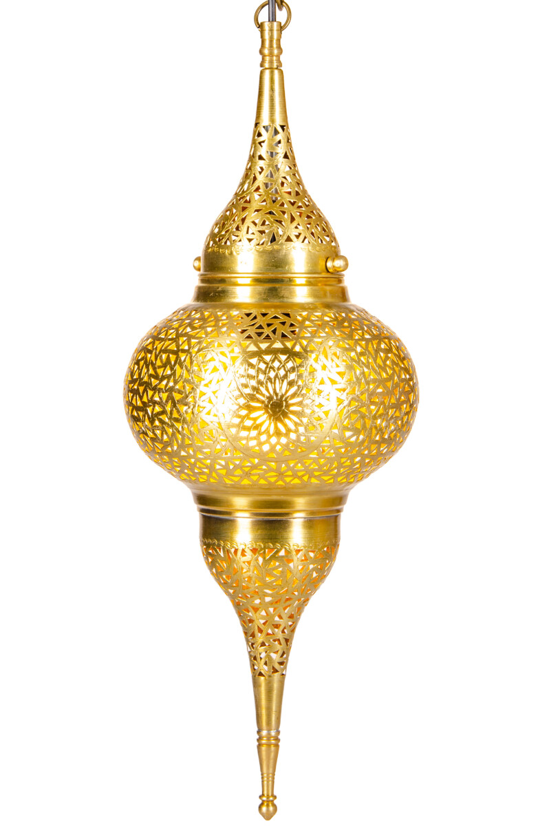 Lampa wisząca Hayati Gold 55 cm | Marokańska lampa z...