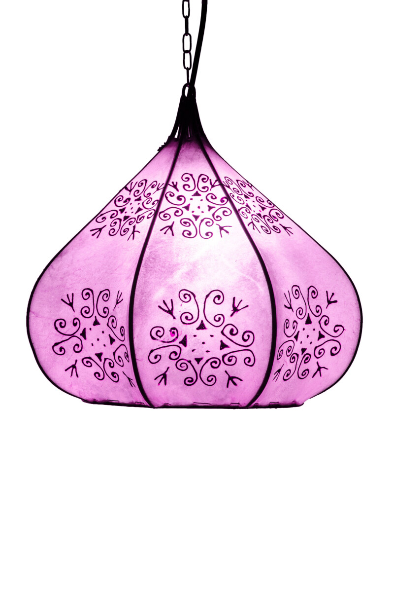Lampa henna Kabir, fioletowa, 35 cm | Or box