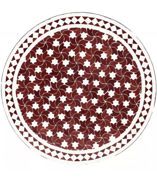 Bordeaux-biały