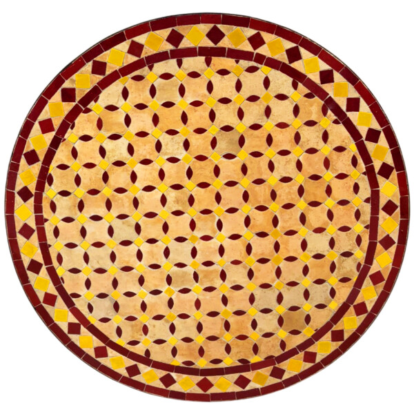 Beżowy-bordowy-żółty